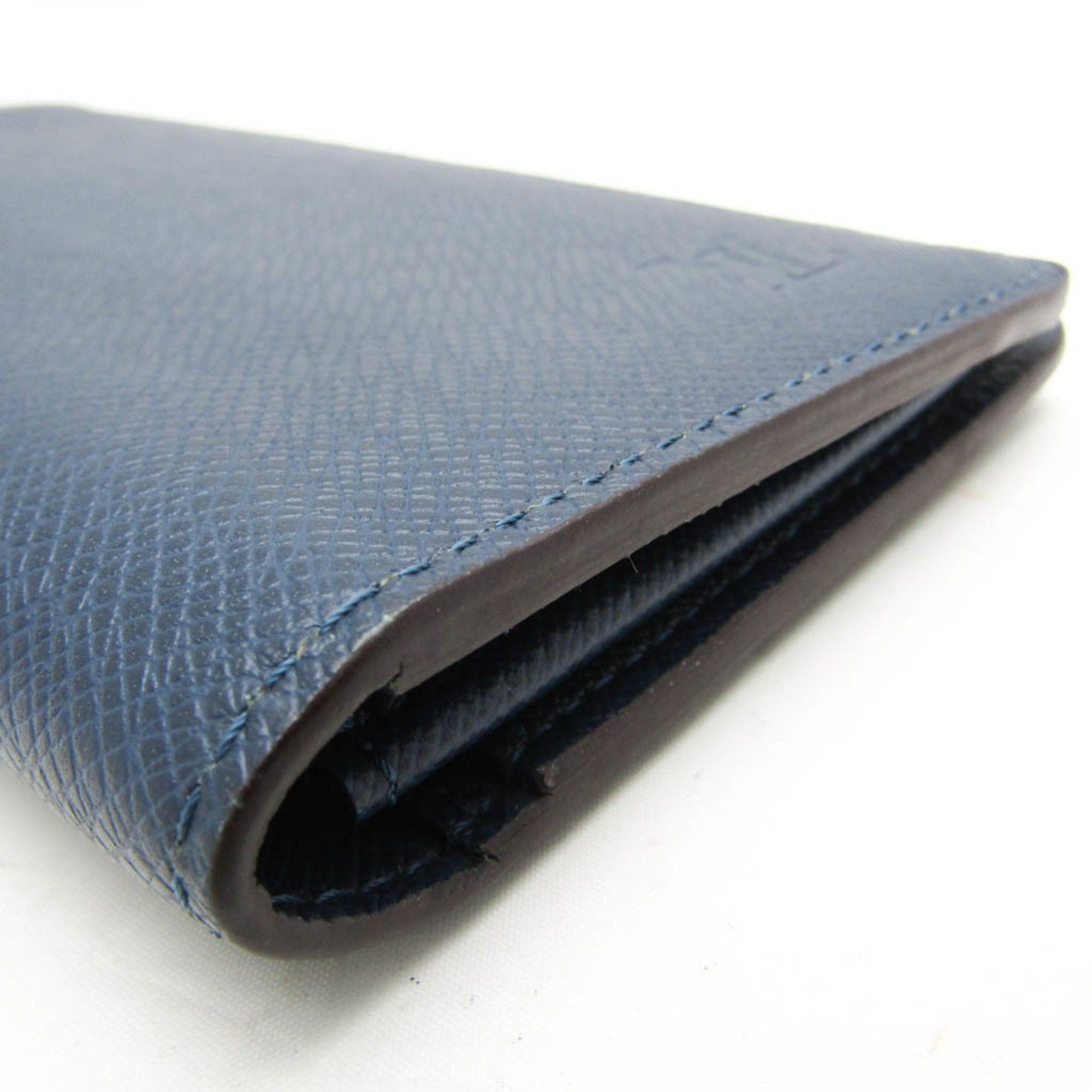 Louis Vuitton Brazza Navy Leather Wallet (Pre-Owned) Size ONE SIZE - 3 Thumbnail