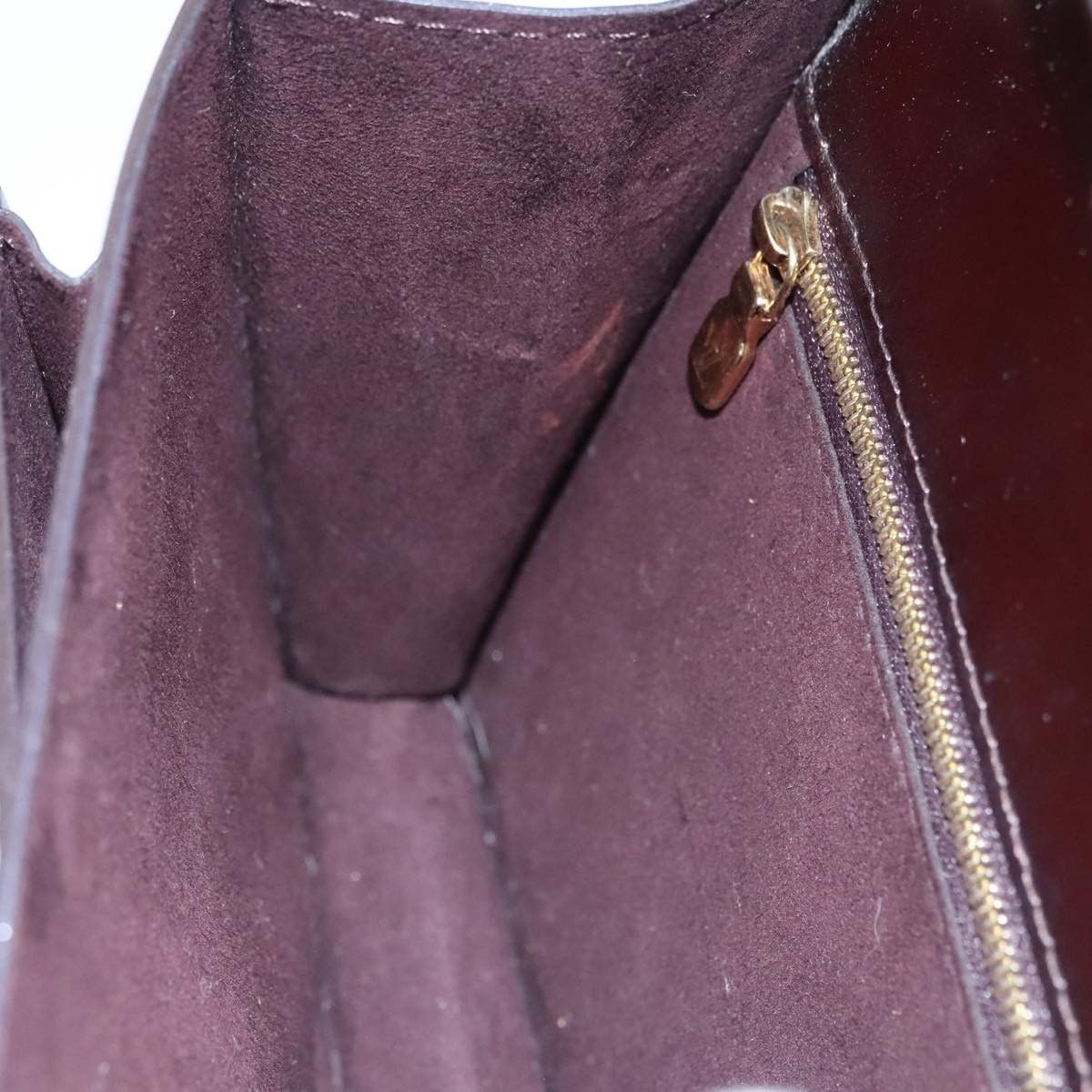 Louis Vuitton Monceau Burgundy Patent Leather Handbag (Pre-Owned) Size ONE SIZE - 14 Thumbnail