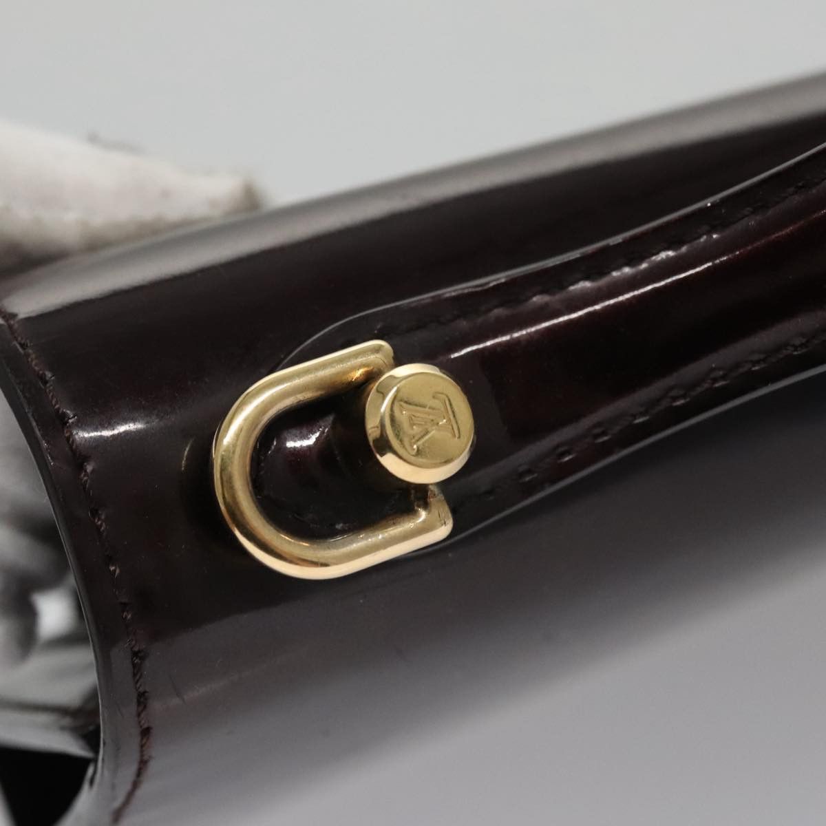 Louis Vuitton Monceau Burgundy Patent Leather Handbag (Pre-Owned) Size ONE SIZE - 12 Thumbnail