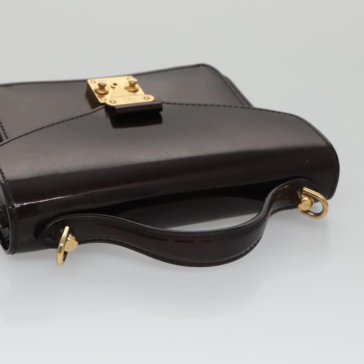 Louis Vuitton Monceau Burgundy Patent Leather Handbag (Pre-Owned) Size ONE SIZE - 5 Thumbnail