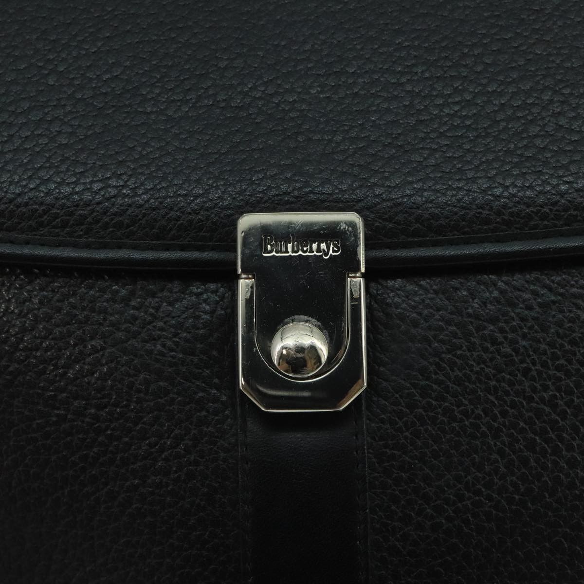Burberry Black Leather Shoulder Bag (Pre-Owned) Size ONE SIZE - 10 Thumbnail