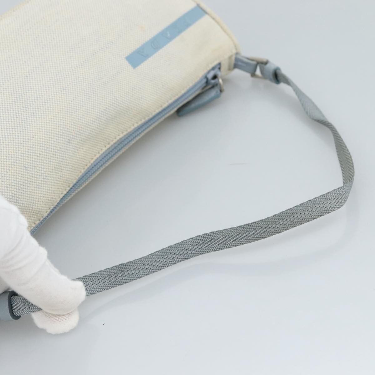 Prada Sports Blue Canvas Handbag (Pre-Owned) Size ONE SIZE - 5 Thumbnail