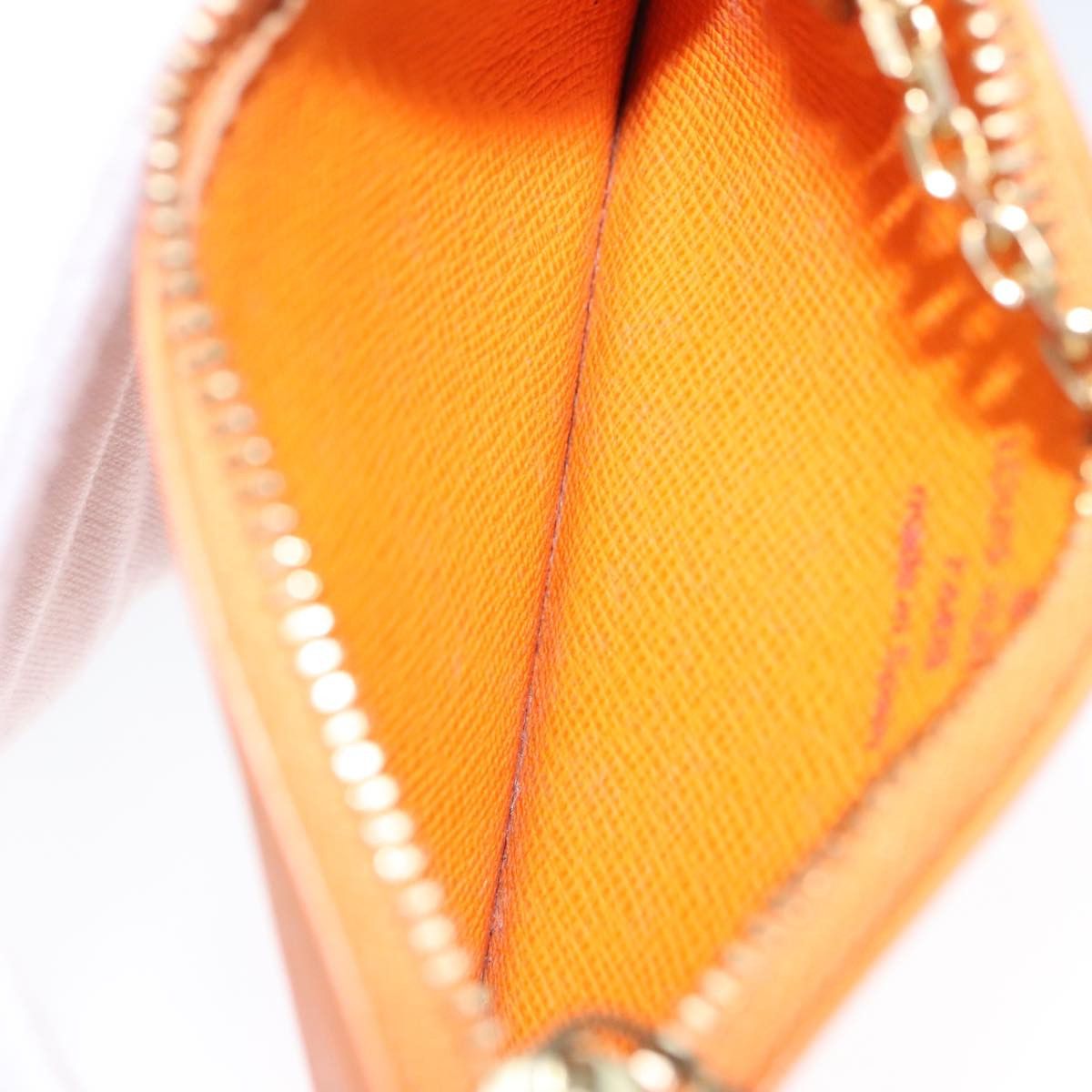 Louis Vuitton Pochette Clés Orange Leather Wallet (Pre-Owned) Size ONE SIZE - 13 Thumbnail