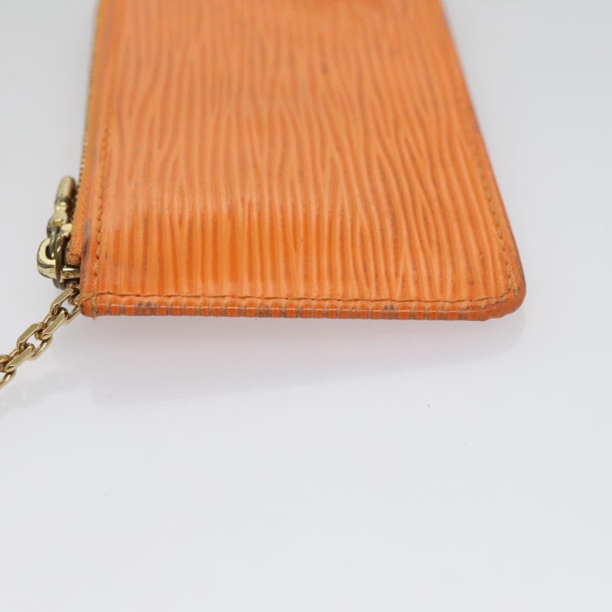 Louis Vuitton Pochette Clés Orange Leather Wallet (Pre-Owned) Size ONE SIZE - 4 Thumbnail