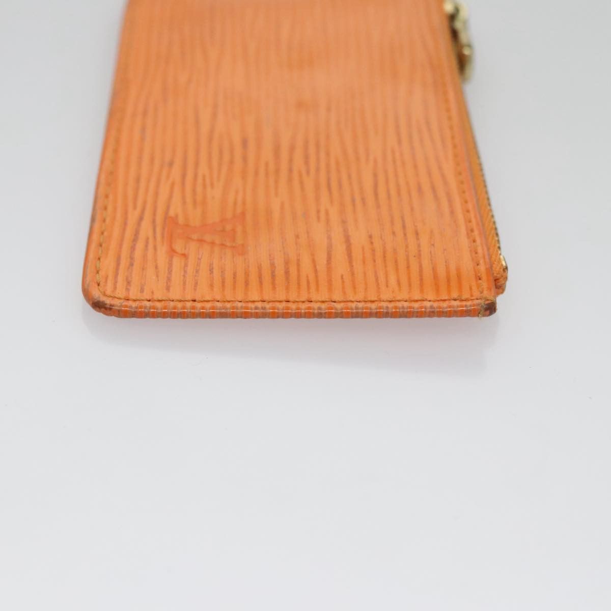 Louis Vuitton Pochette Clés Orange Leather Wallet (Pre-Owned) Size ONE SIZE - 3 Thumbnail