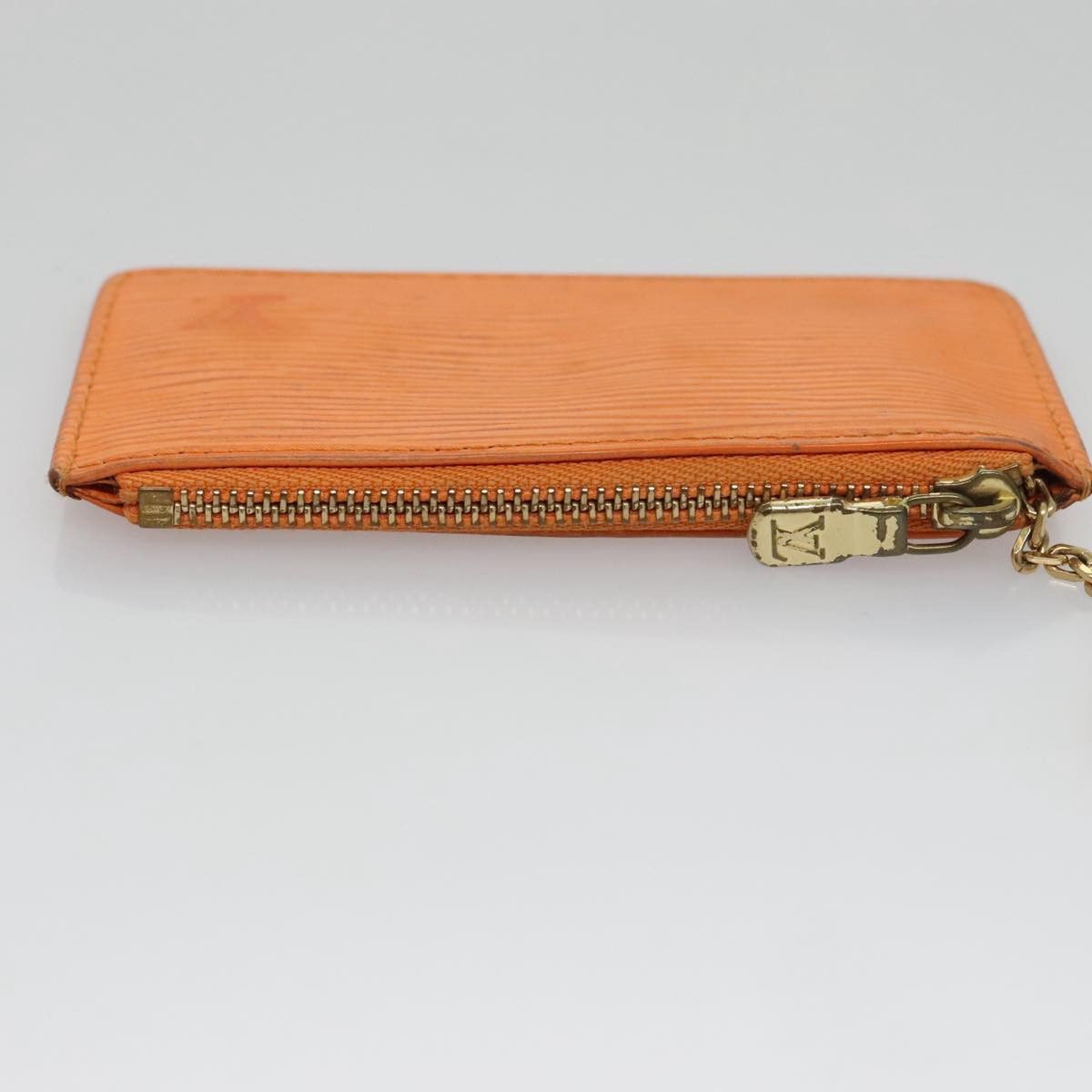 Louis Vuitton Pochette Clés Orange Leather Wallet (Pre-Owned) Size ONE SIZE - 10 Thumbnail