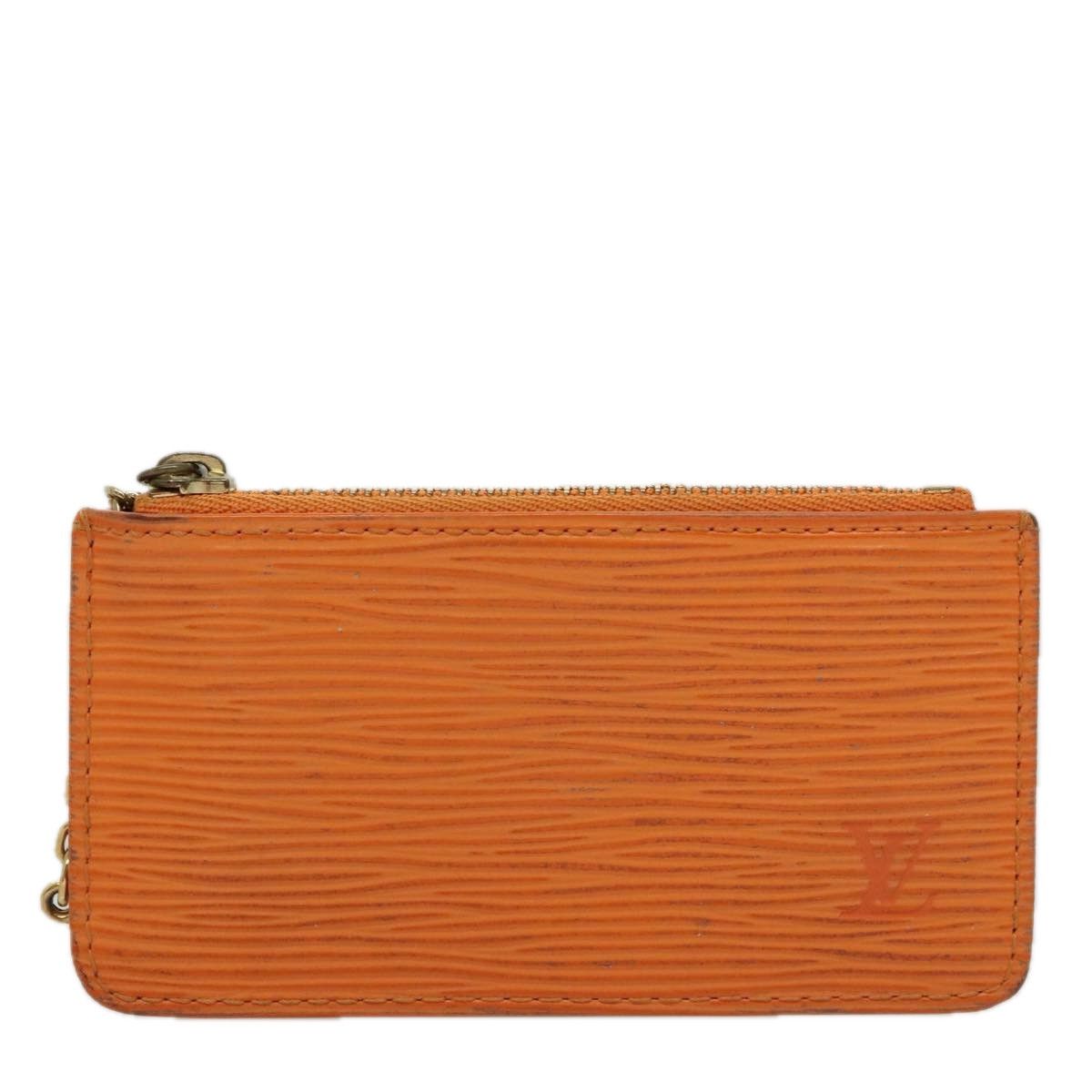 Louis Vuitton Pochette Clés Orange Leather Wallet (Pre-Owned) Size ONE SIZE - 17 Thumbnail
