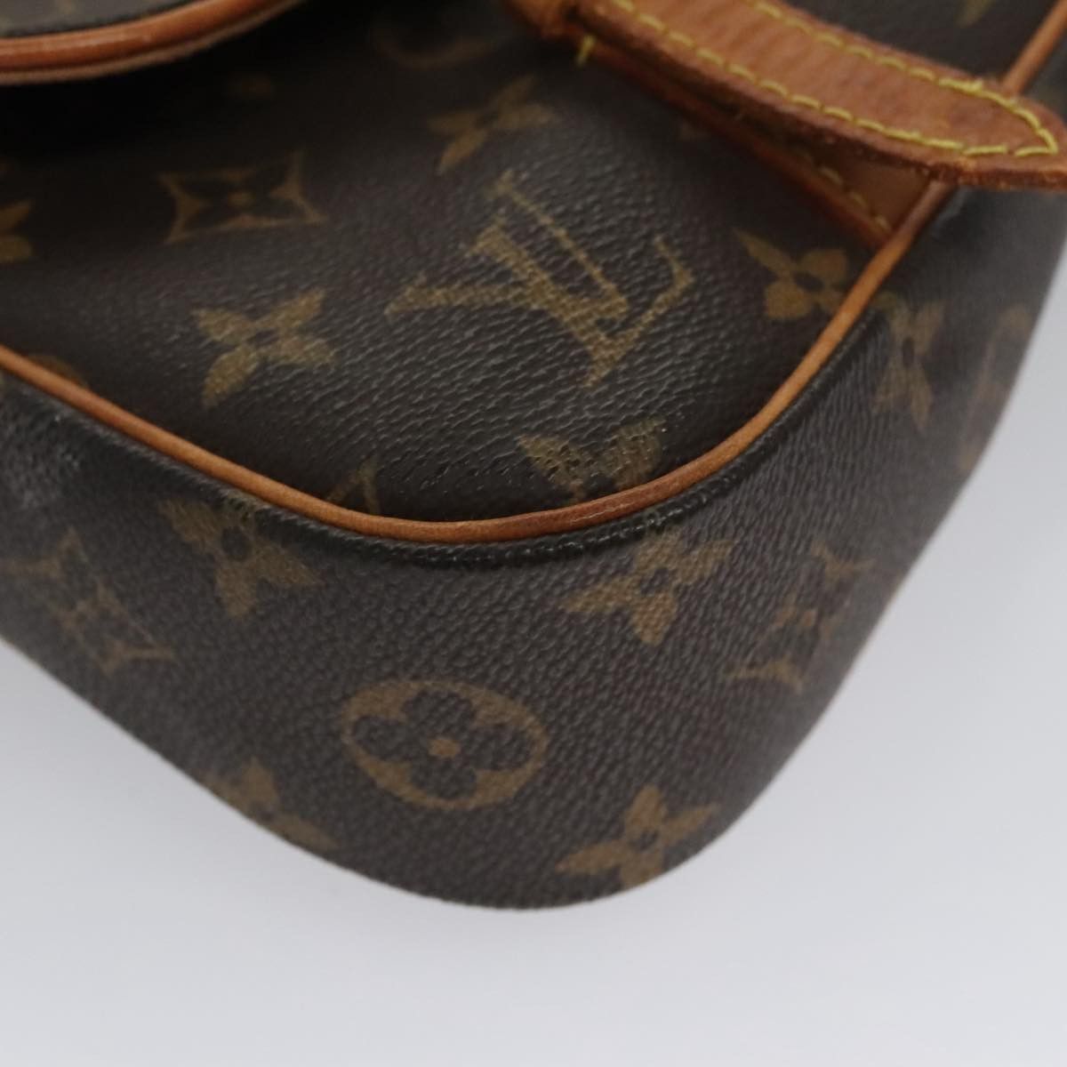 Marelle Brown Canvas Backpack Bag (Pre-Owned)