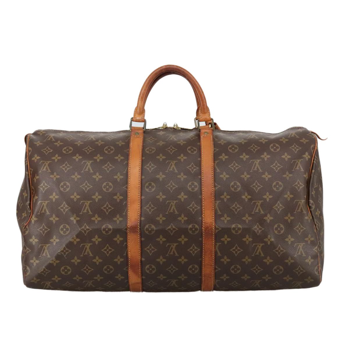 Louis Vuitton Keepall 55 Brown Canvas Travel Bag (Pre-Owned) Size ONE SIZE - 2 Thumbnail