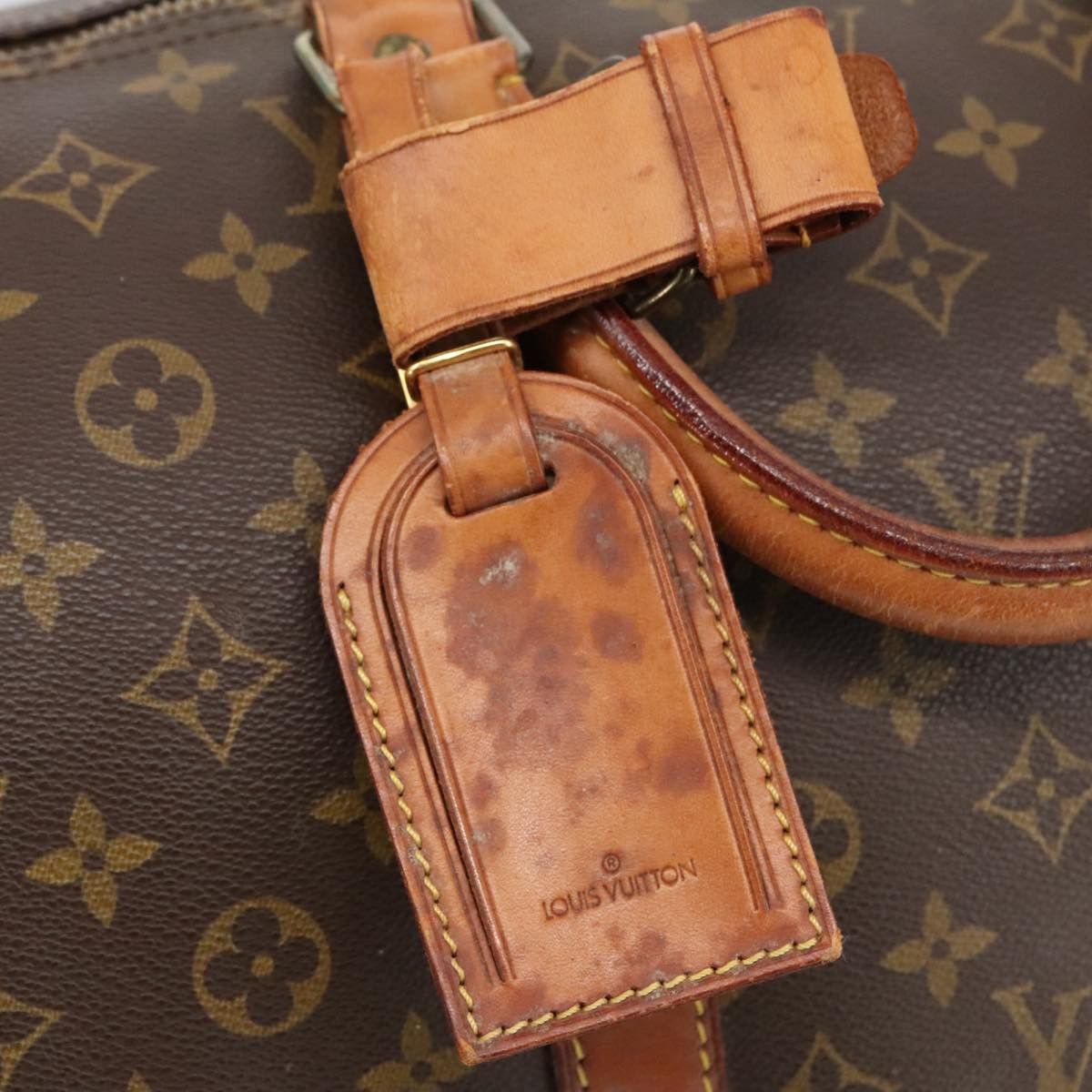 Louis Vuitton Keepall 55 Brown Canvas Travel Bag (Pre-Owned) Size ONE SIZE - 10 Thumbnail