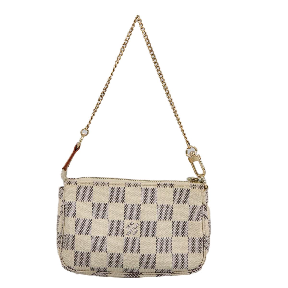 Louis Vuitton Mini Pochette Accessoires Beige Canvas Clutch Bag Size ONE SIZE - 2 Thumbnail