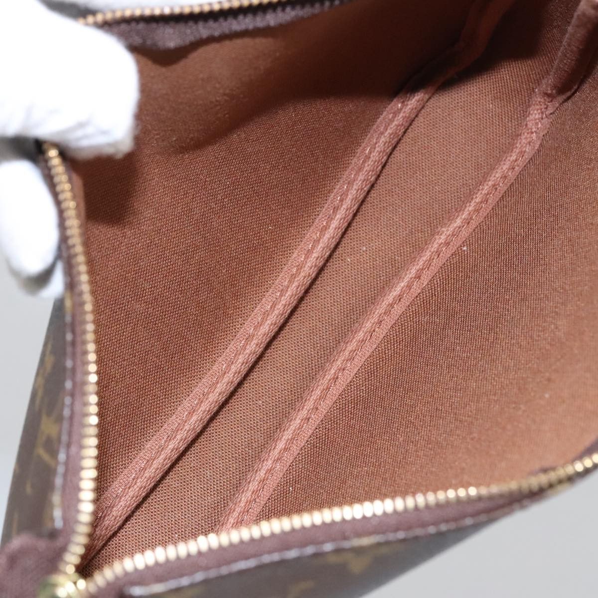 Louis Vuitton Pochette Accessoire Brown Canvas Clutch Bag (Pre-Owned) Size ONE SIZE - 11 Thumbnail