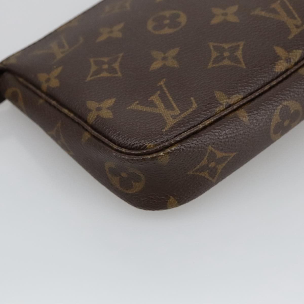 Louis Vuitton Pochette Accessoire Brown Canvas Clutch Bag (Pre-Owned) Size ONE SIZE - 9 Thumbnail