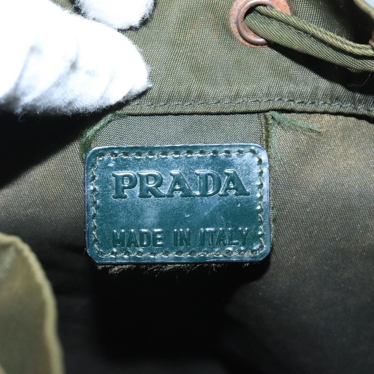 Prada Tessuto Khaki Synthetic Clutch Bag (Pre-Owned) Size ONE SIZE - 10 Thumbnail