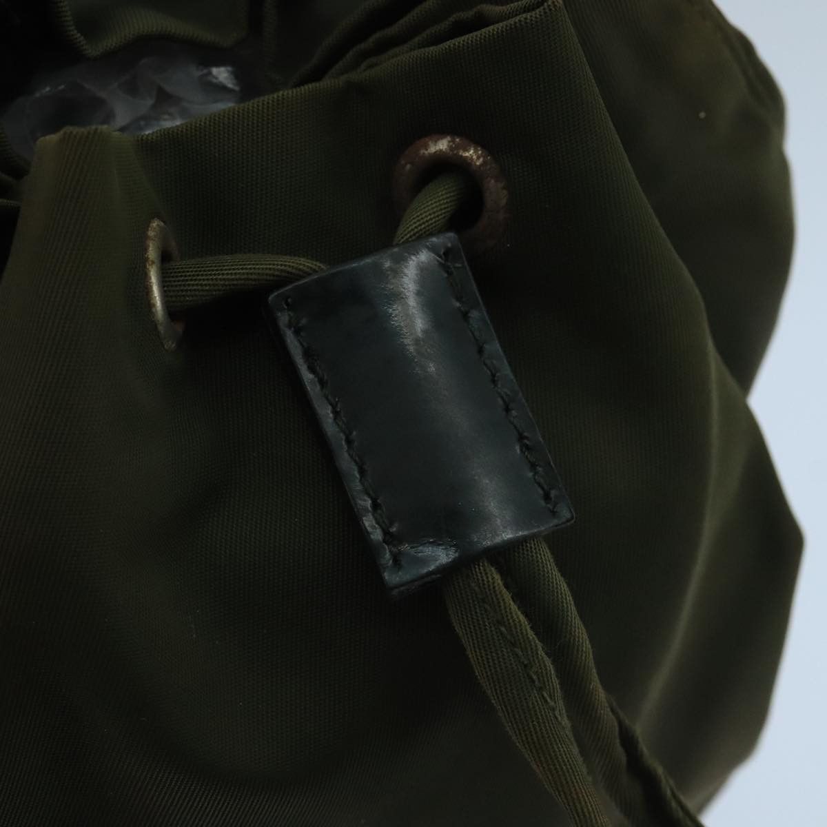Prada Tessuto Khaki Synthetic Clutch Bag (Pre-Owned) Size ONE SIZE - 11 Thumbnail