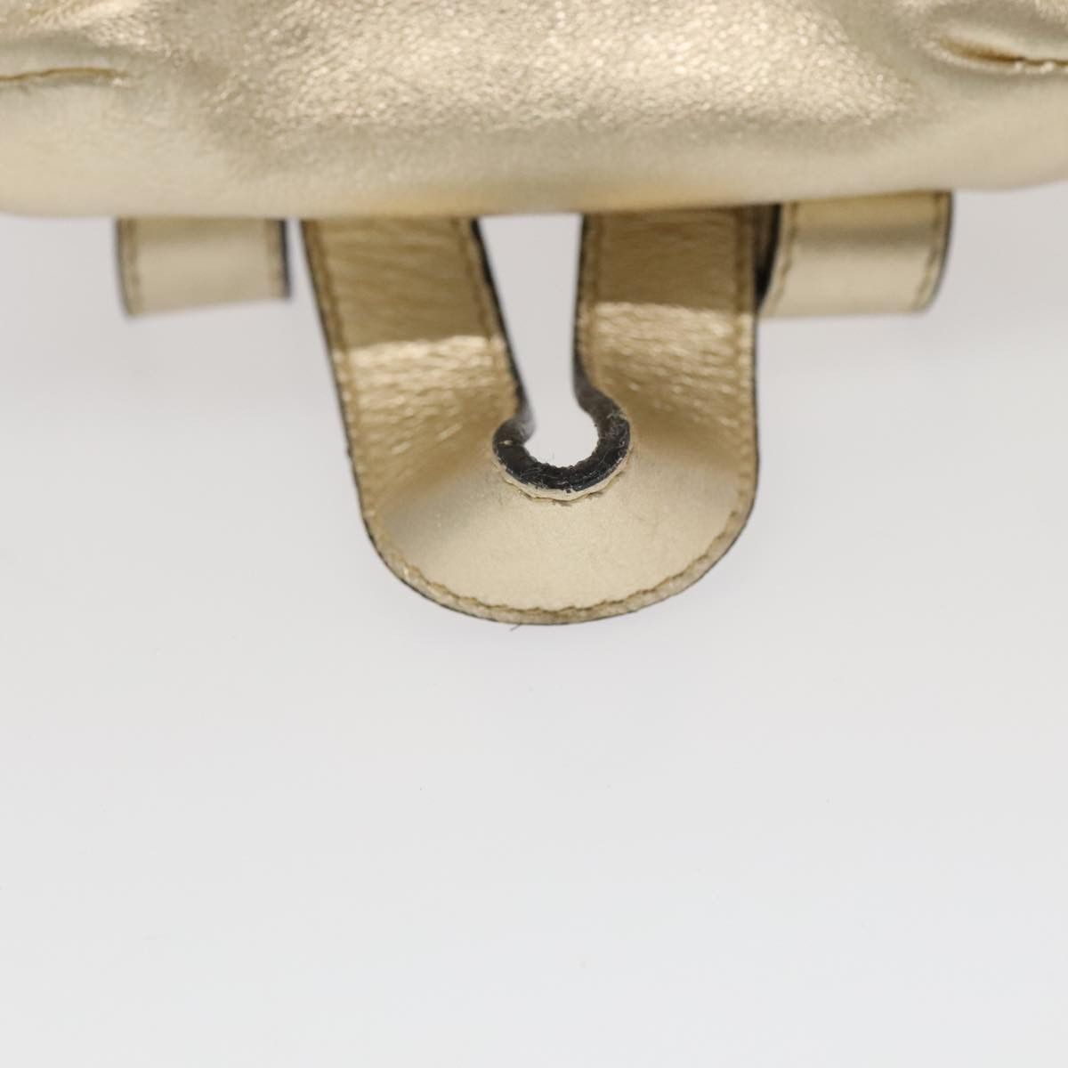 Salvatore Ferragamo Gancini Gold Leather Backpack Bag (Pre-Owned) Size ONE SIZE - 18 Thumbnail