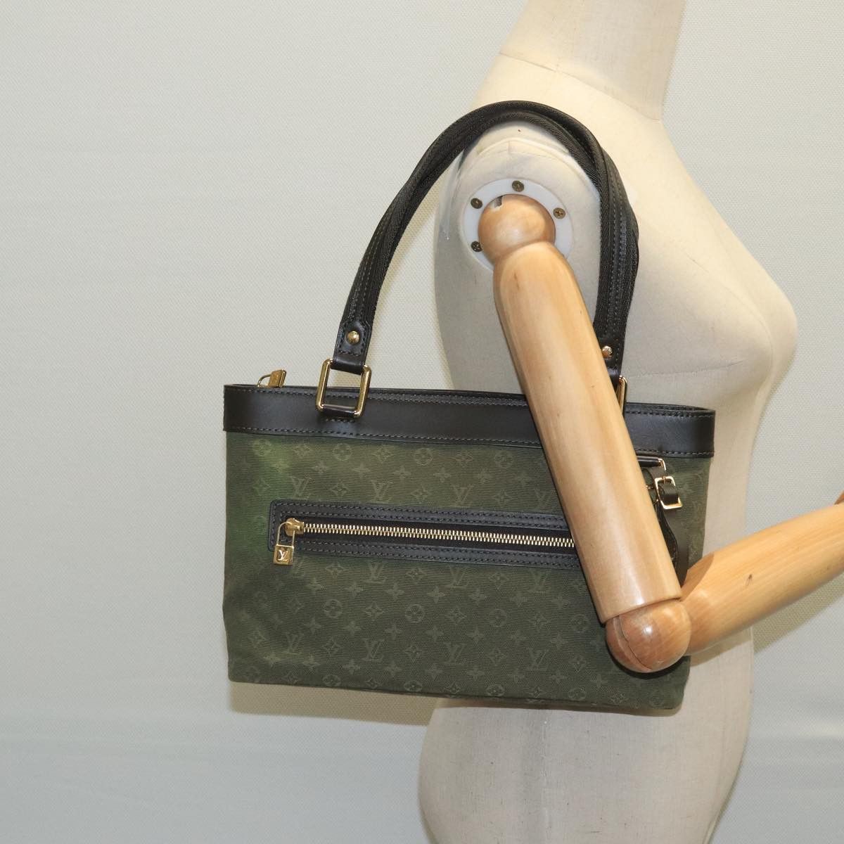 Louis Vuitton Lucille Khaki Canvas Handbag (Pre-Owned) Size ONE SIZE - 11 Thumbnail