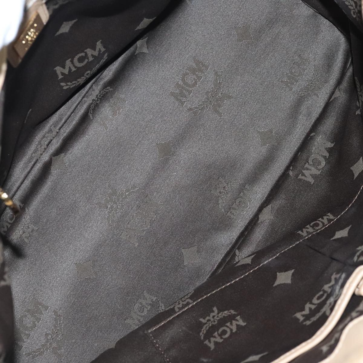 MCM Visetos Beige Canvas Tote Bag (Pre-Owned) Size ONE SIZE - 13 Thumbnail