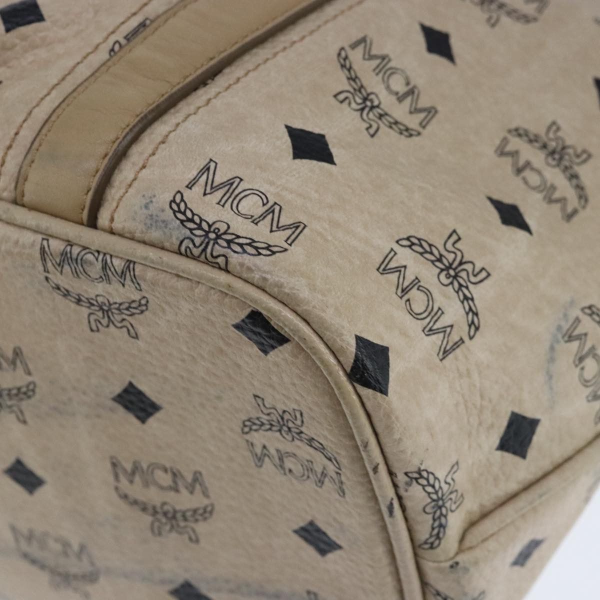 MCM Visetos Beige Canvas Tote Bag (Pre-Owned) Size ONE SIZE - 9 Thumbnail