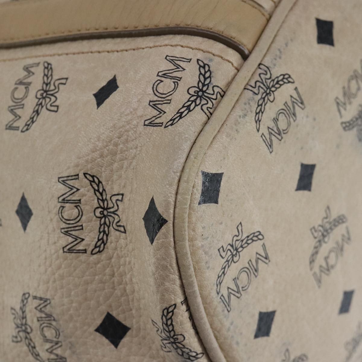 MCM Visetos Beige Canvas Tote Bag (Pre-Owned) Size ONE SIZE - 10 Thumbnail