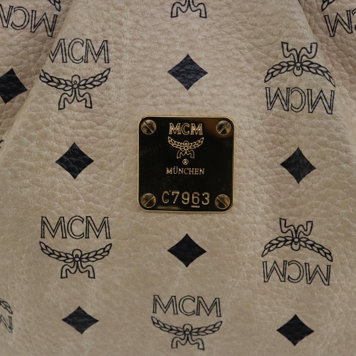 MCM Visetos Beige Canvas Tote Bag (Pre-Owned) Size ONE SIZE - 15 Thumbnail