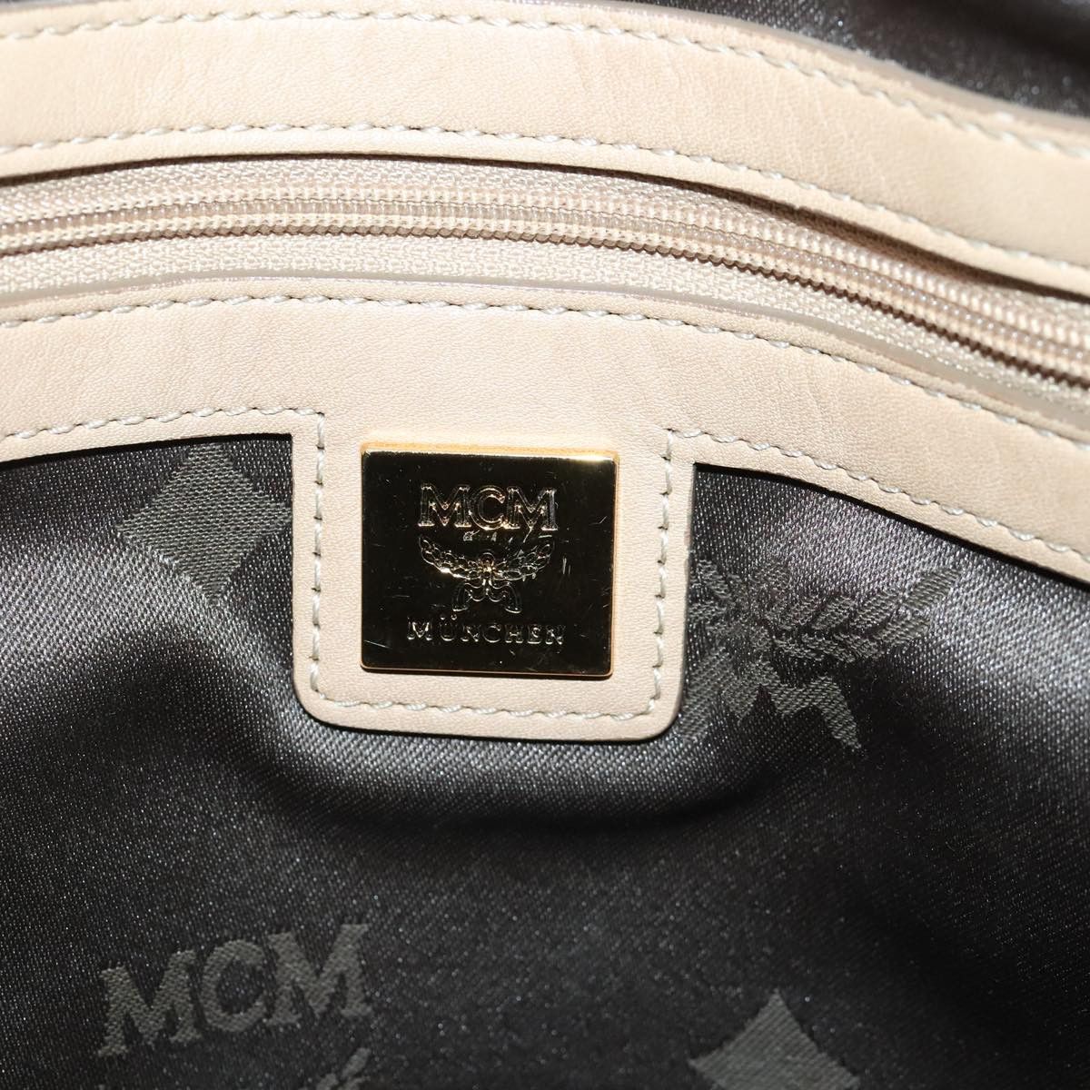 MCM Visetos Beige Canvas Tote Bag (Pre-Owned) Size ONE SIZE - 14 Thumbnail