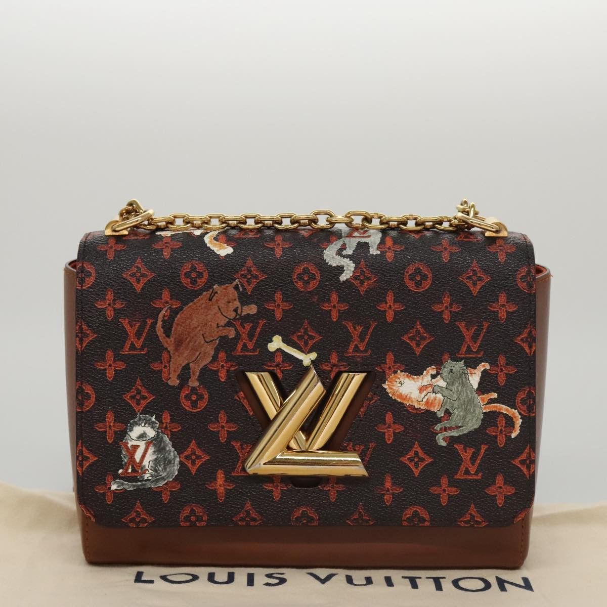Louis Vuitton Twist Brown Canvas Shoulder Bag (Pre-Owned) Size ONE SIZE - 11 Thumbnail