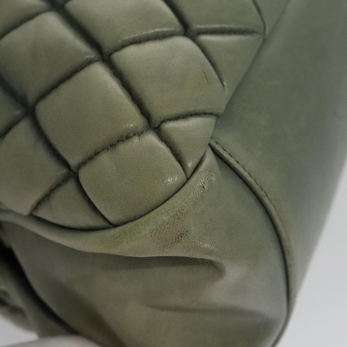 Chanel Mademoiselle Green Leather Shoulder Bag (Pre-Owned) Size ONE SIZE - 6 Thumbnail