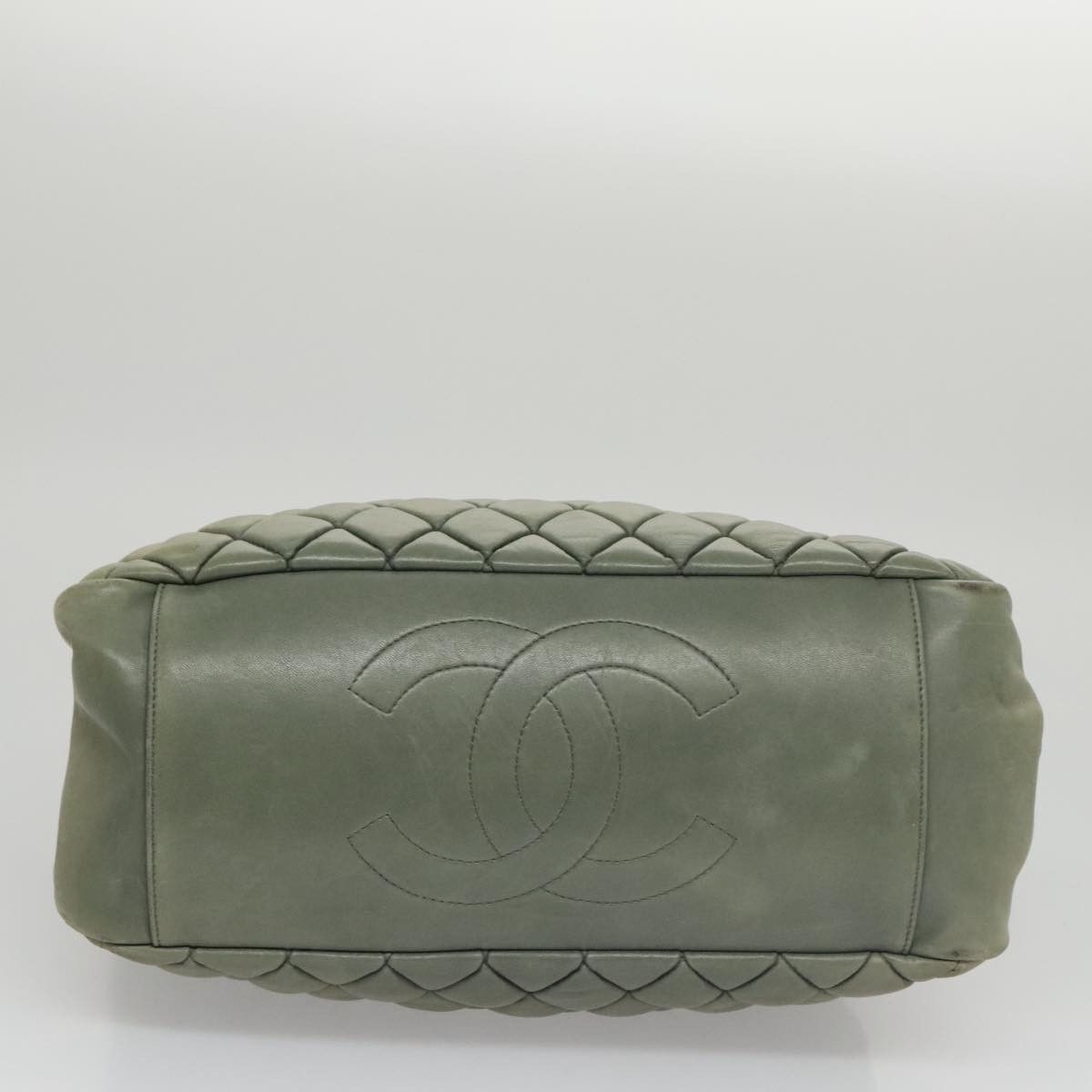 Chanel Mademoiselle Green Leather Shoulder Bag (Pre-Owned) Size ONE SIZE - 5 Thumbnail