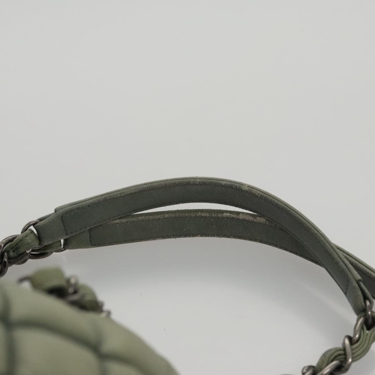 Chanel Mademoiselle Green Leather Shoulder Bag (Pre-Owned) Size ONE SIZE - 18 Thumbnail