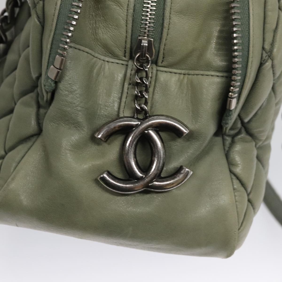 Chanel Mademoiselle Green Leather Shoulder Bag (Pre-Owned) Size ONE SIZE - 20 Thumbnail