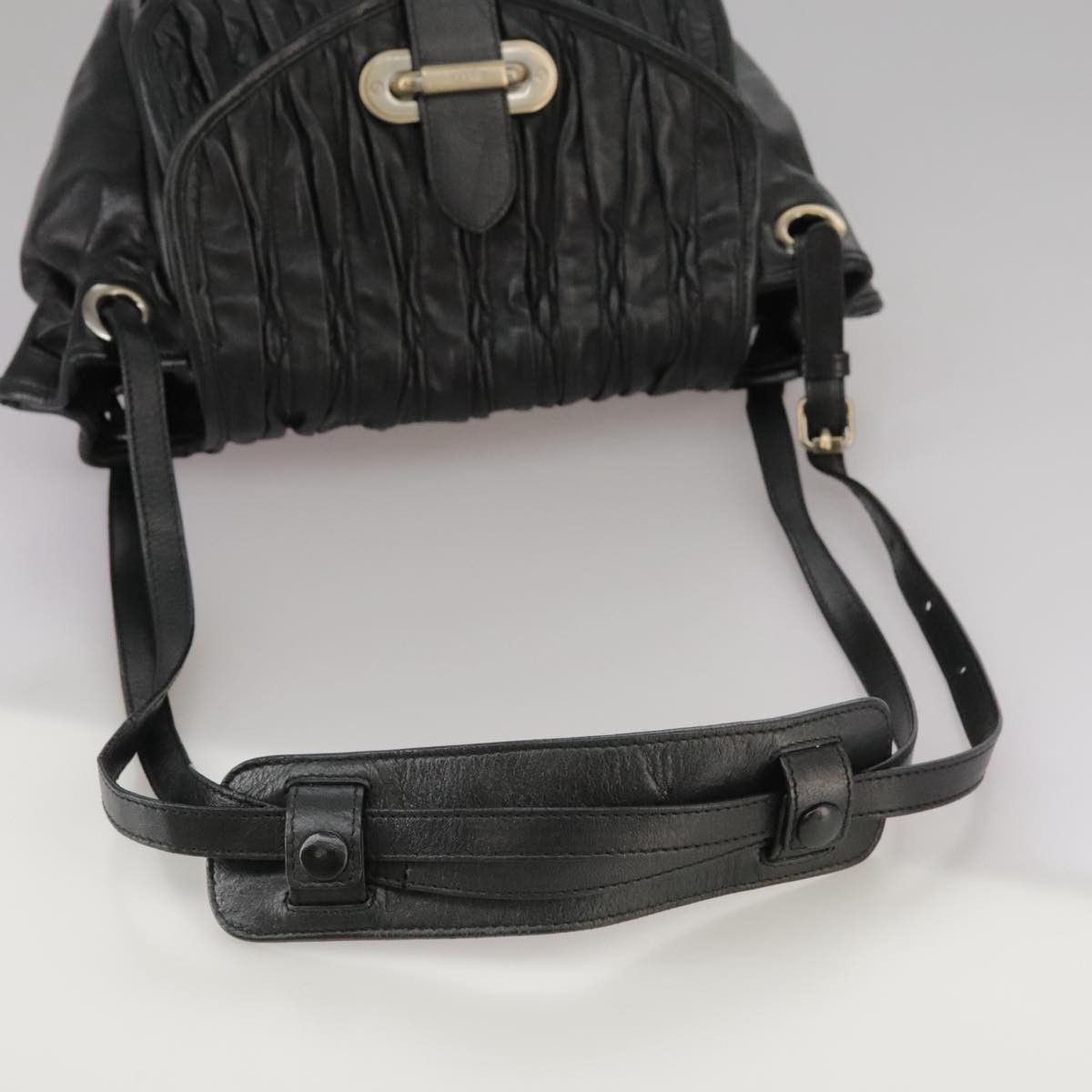 Bally Black Leather Shoulder Bag (Pre-Owned) Size ONE SIZE - 5 Thumbnail