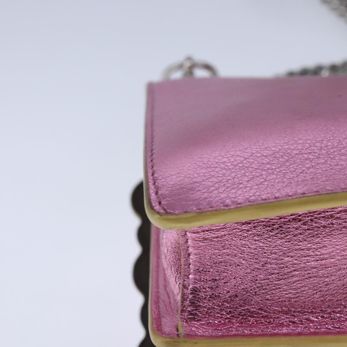 Fendi Kan I Pink Leather Shoulder Bag (Pre-Owned) Size ONE SIZE - 6 Thumbnail