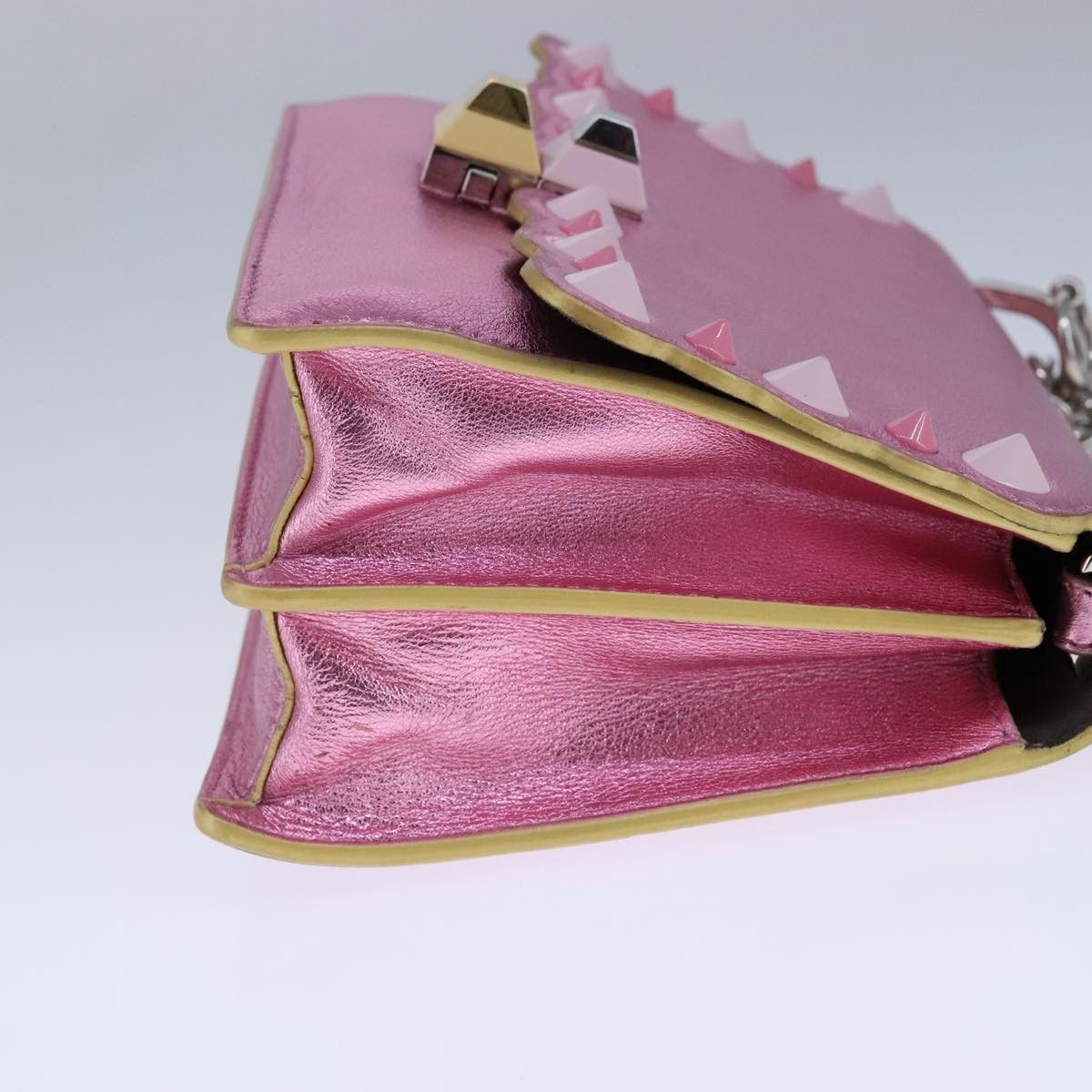 Fendi Kan I Pink Leather Shoulder Bag (Pre-Owned) Size ONE SIZE - 17 Thumbnail