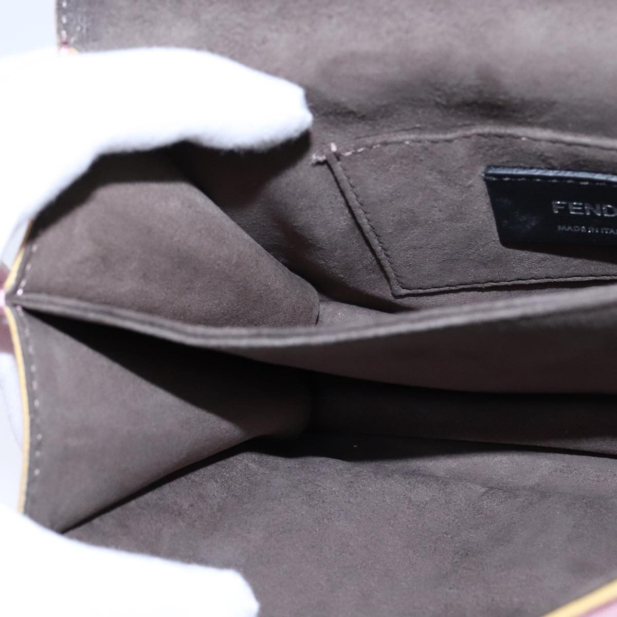 Fendi Kan I Pink Leather Shoulder Bag (Pre-Owned) Size ONE SIZE - 14 Thumbnail