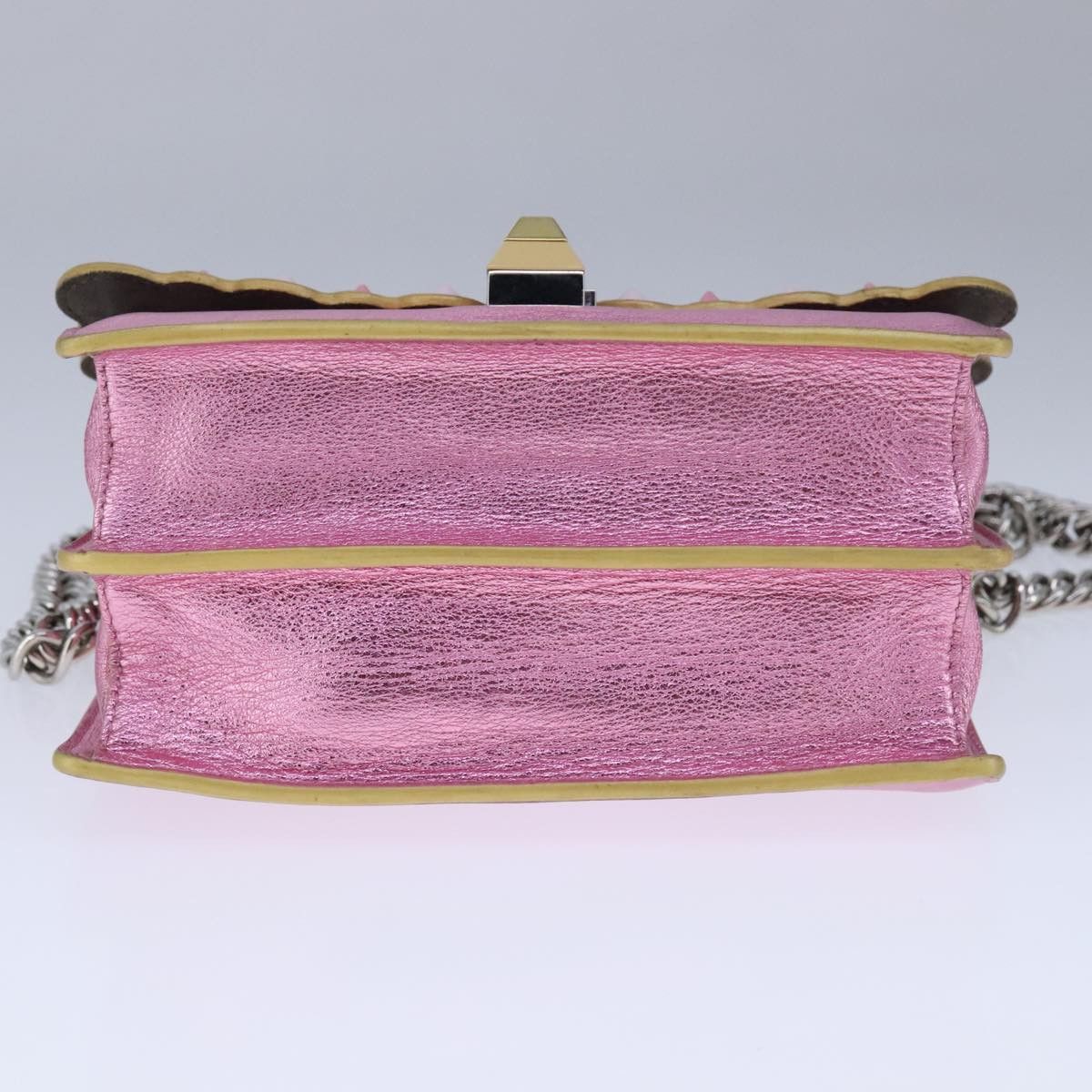 Fendi Kan I Pink Leather Shoulder Bag (Pre-Owned) Size ONE SIZE - 5 Thumbnail