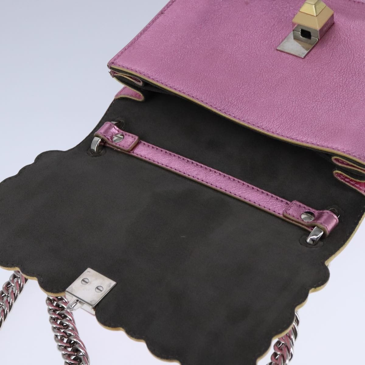 Fendi Kan I Pink Leather Shoulder Bag (Pre-Owned) Size ONE SIZE - 12 Thumbnail
