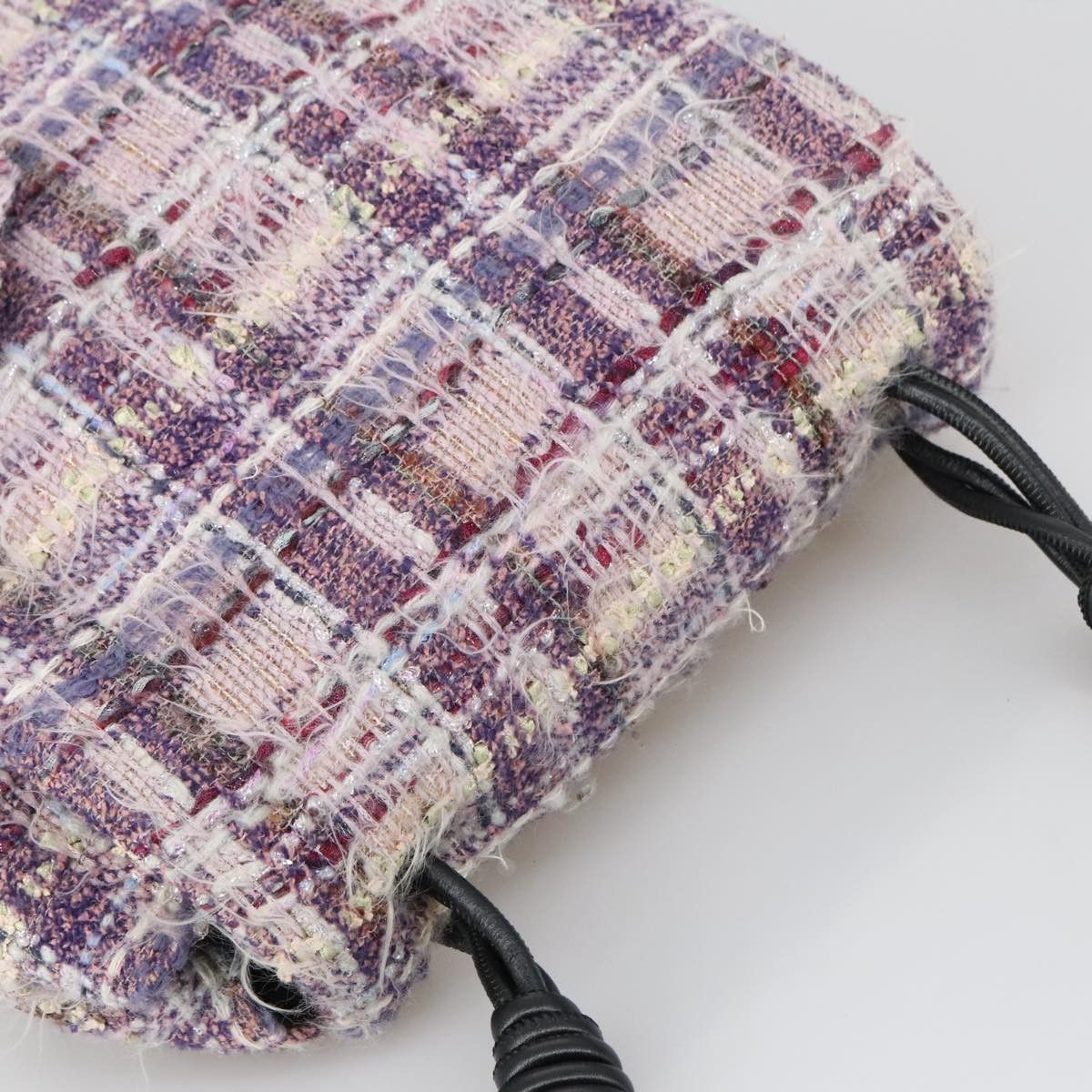 Chanel Camélia Purple Tweed Shoulder Bag (Pre-Owned) Size ONE SIZE - 10 Thumbnail