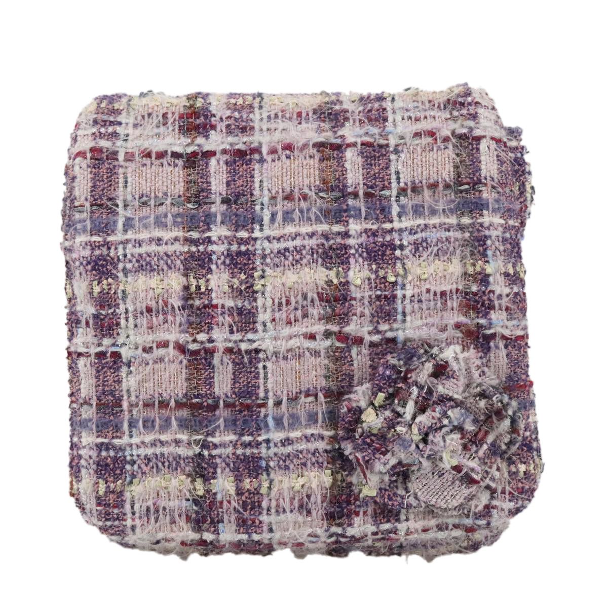 Chanel Camélia Purple Tweed Shoulder Bag (Pre-Owned) Size ONE SIZE - 16 Thumbnail
