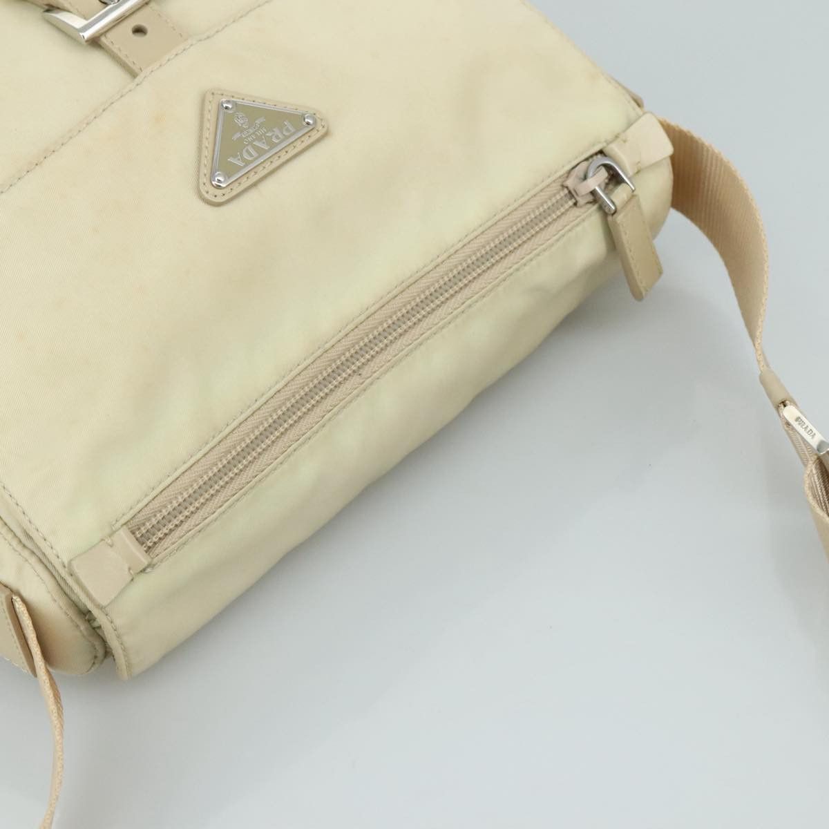Prada Re-Nylon Beige Synthetic Shoulder Bag (Pre-Owned) Size ONE SIZE - 16 Thumbnail