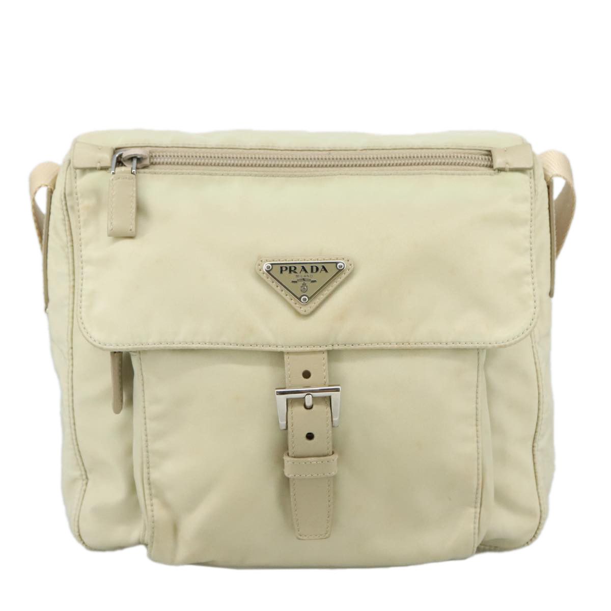 Prada Re-Nylon Beige Synthetic Shoulder Bag (Pre-Owned) Size ONE SIZE - 18 Thumbnail