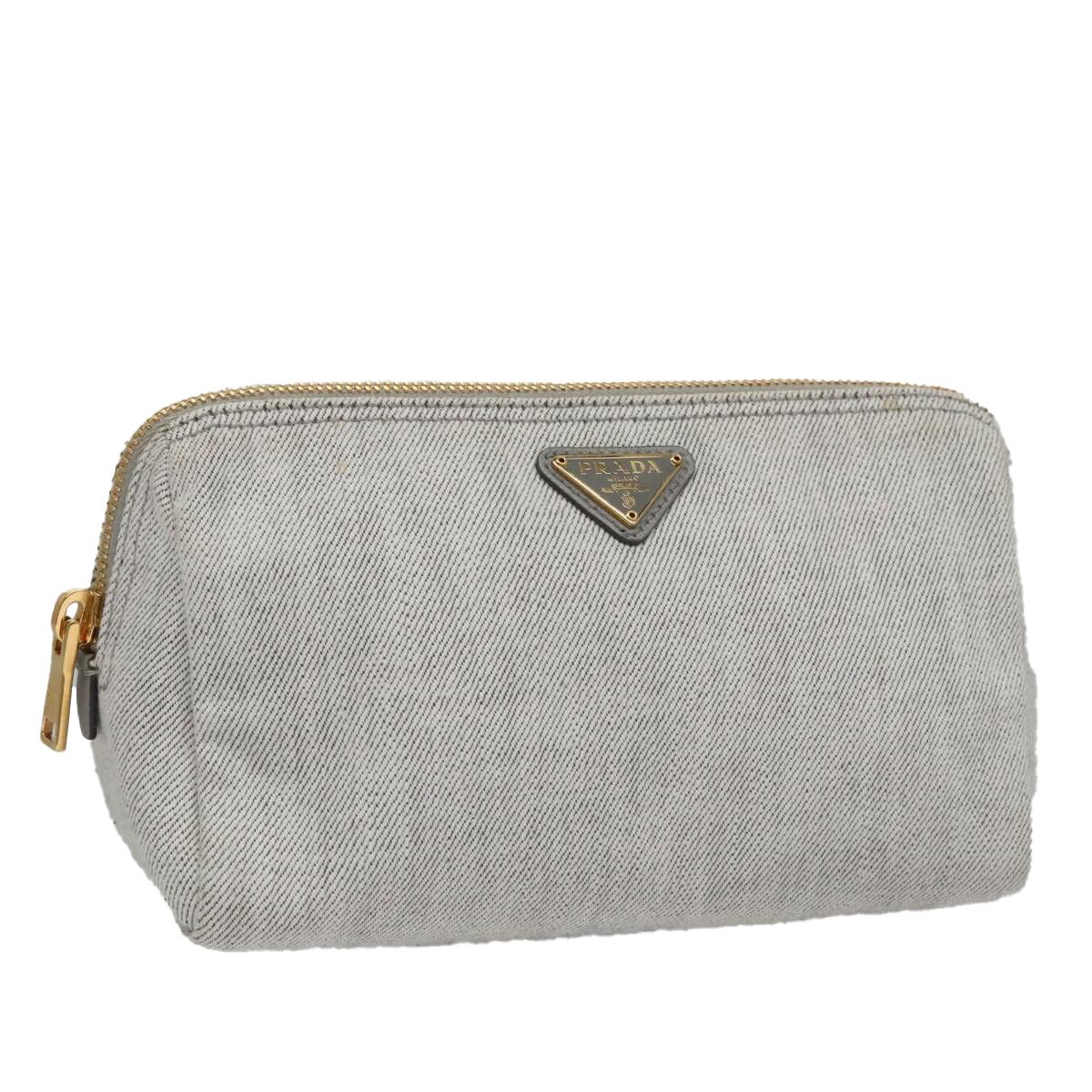 Prada Grey Canvas Clutch Bag (Pre-Owned) Size ONE SIZE - 15 Thumbnail
