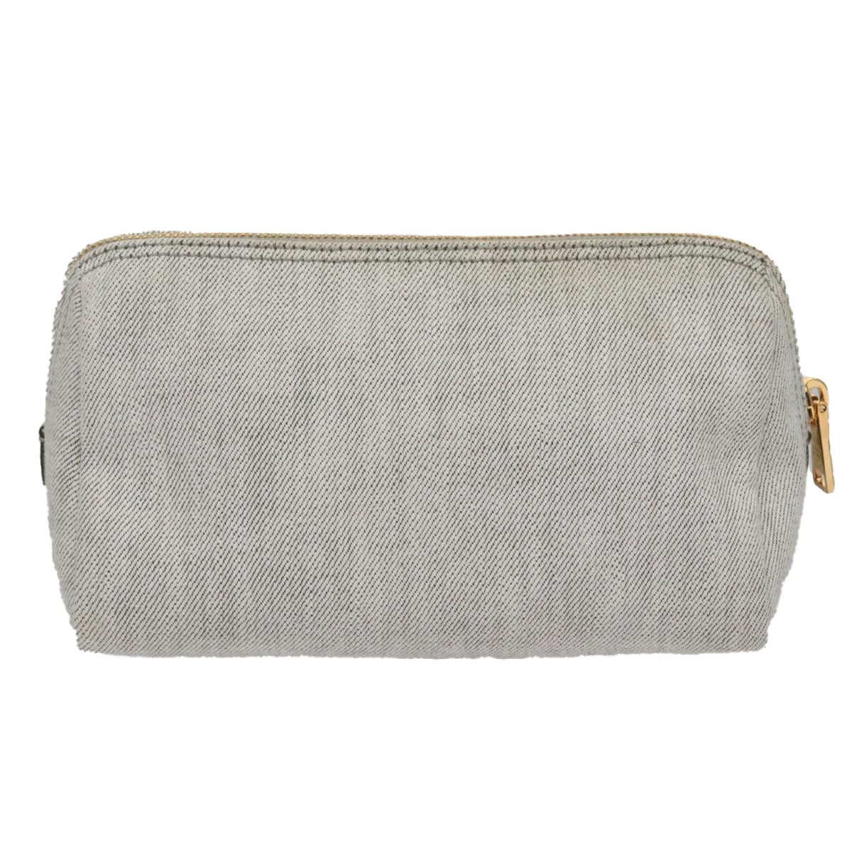 Prada Grey Canvas Clutch Bag (Pre-Owned) Size ONE SIZE - 2 Thumbnail