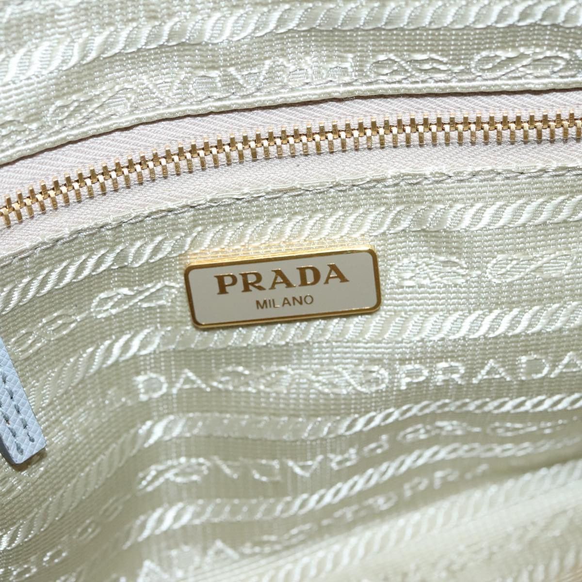 Prada Grey Canvas Clutch Bag (Pre-Owned) Size ONE SIZE - 12 Thumbnail