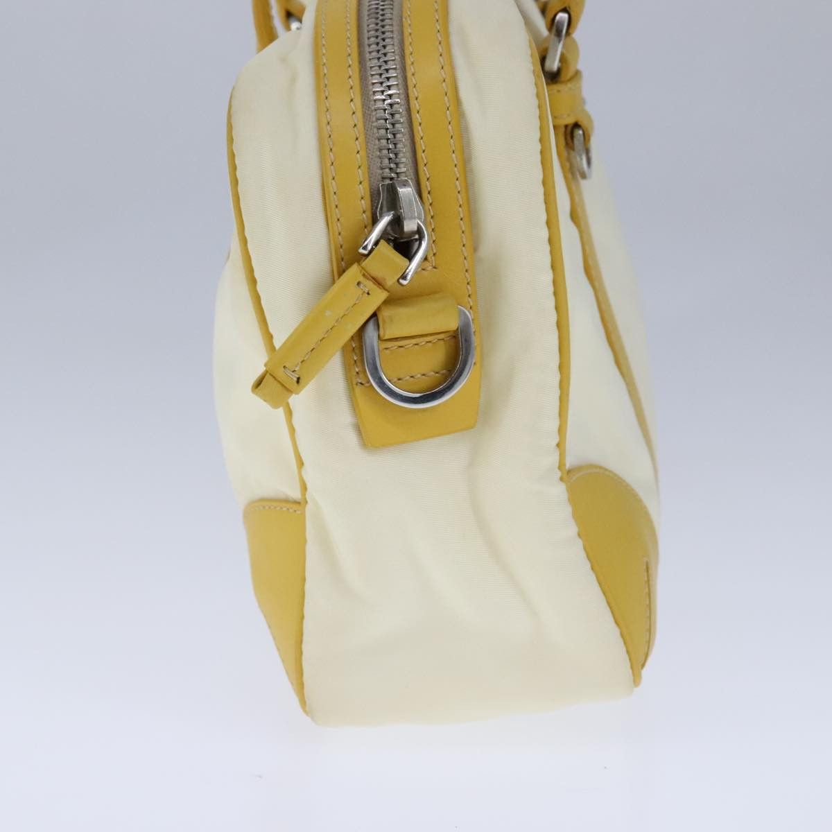 Prada Tessuto Yellow Synthetic Handbag (Pre-Owned) Size ONE SIZE - 3 Thumbnail