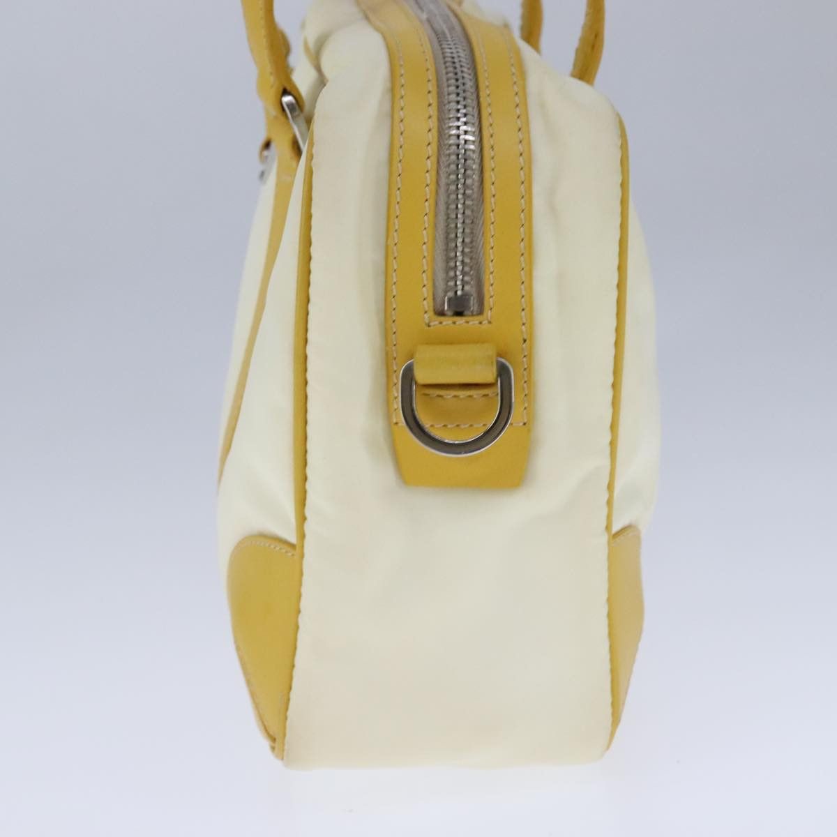 Prada Tessuto Yellow Synthetic Handbag (Pre-Owned) Size ONE SIZE - 4 Thumbnail