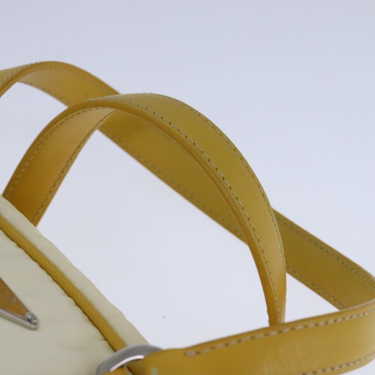 Prada Tessuto Yellow Synthetic Handbag (Pre-Owned) Size ONE SIZE - 11 Thumbnail