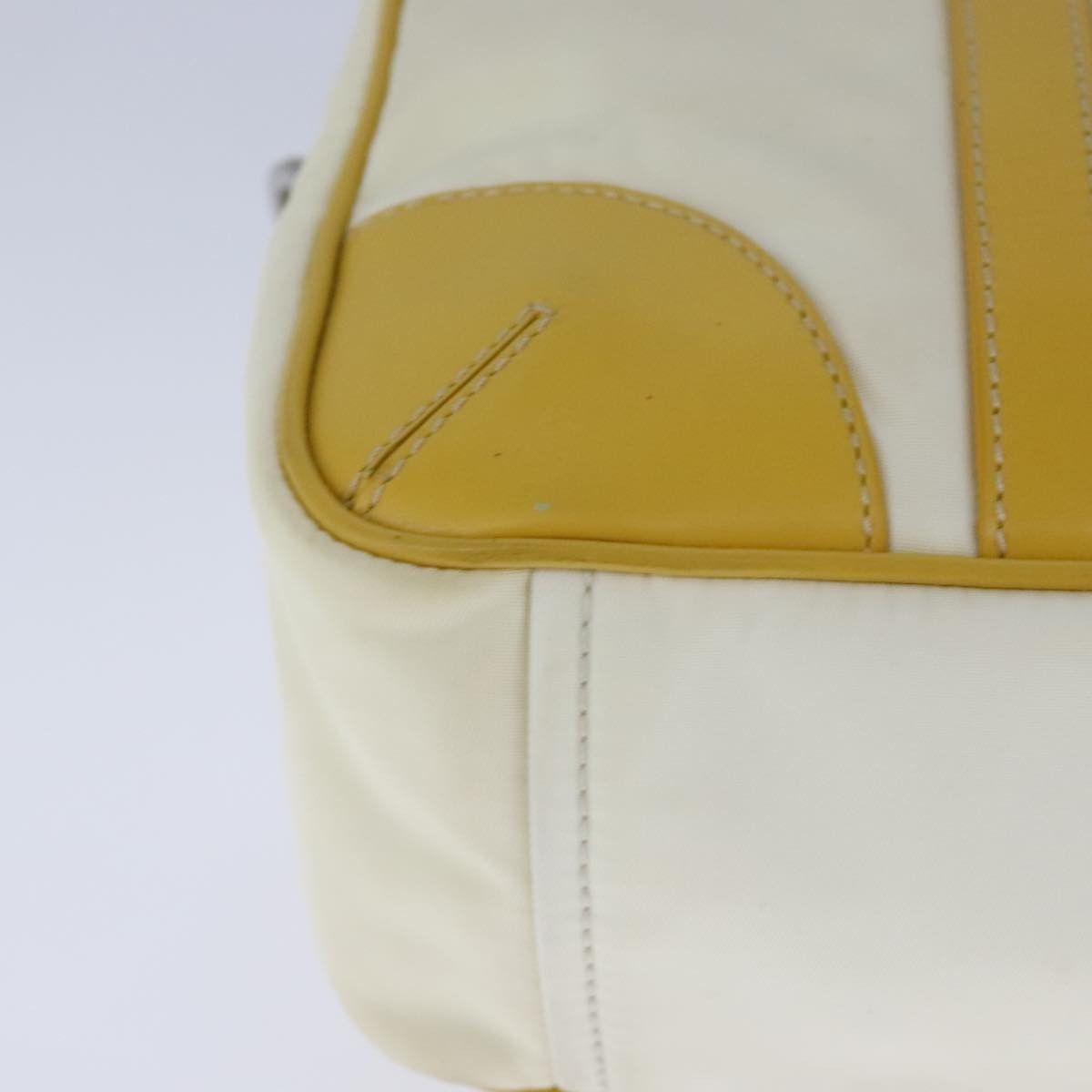 Prada Tessuto Yellow Synthetic Handbag (Pre-Owned) Size ONE SIZE - 8 Thumbnail