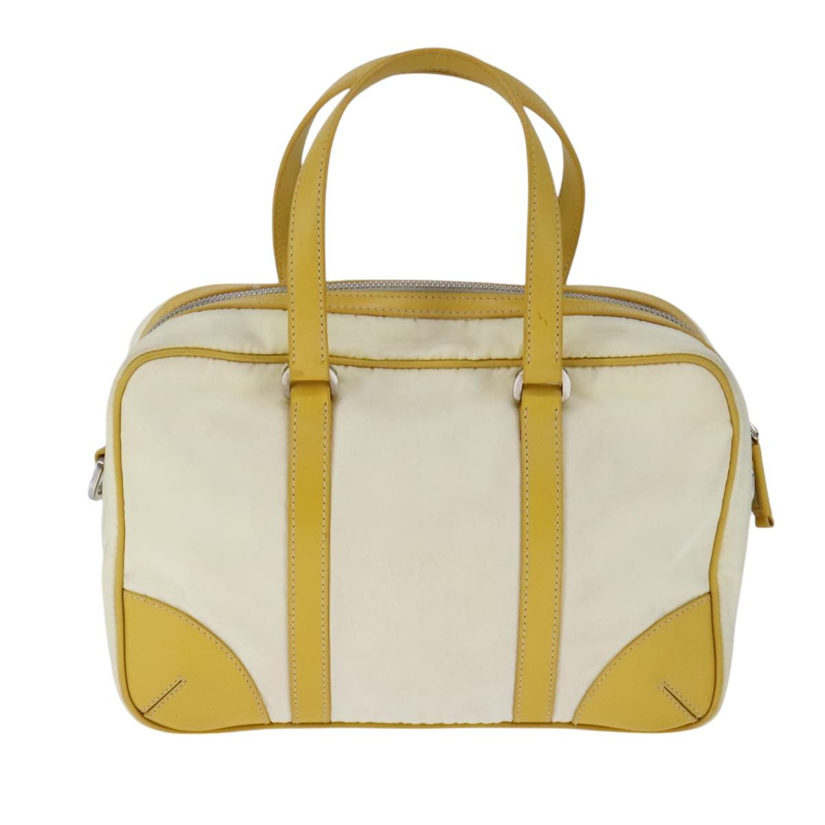 Prada Tessuto Yellow Synthetic Handbag (Pre-Owned) Size ONE SIZE - 2 Thumbnail