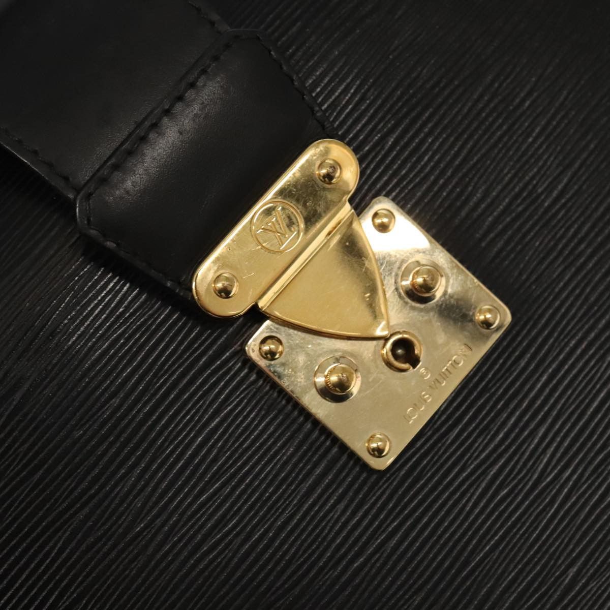 Louis Vuitton Serviette Black Leather Briefcase Bag (Pre-Owned) Size ONE SIZE - 7 Thumbnail